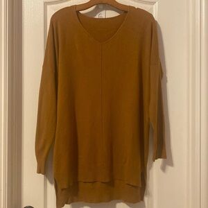 Dreamers Mustard Vneck Sweater Size M/L NWOT